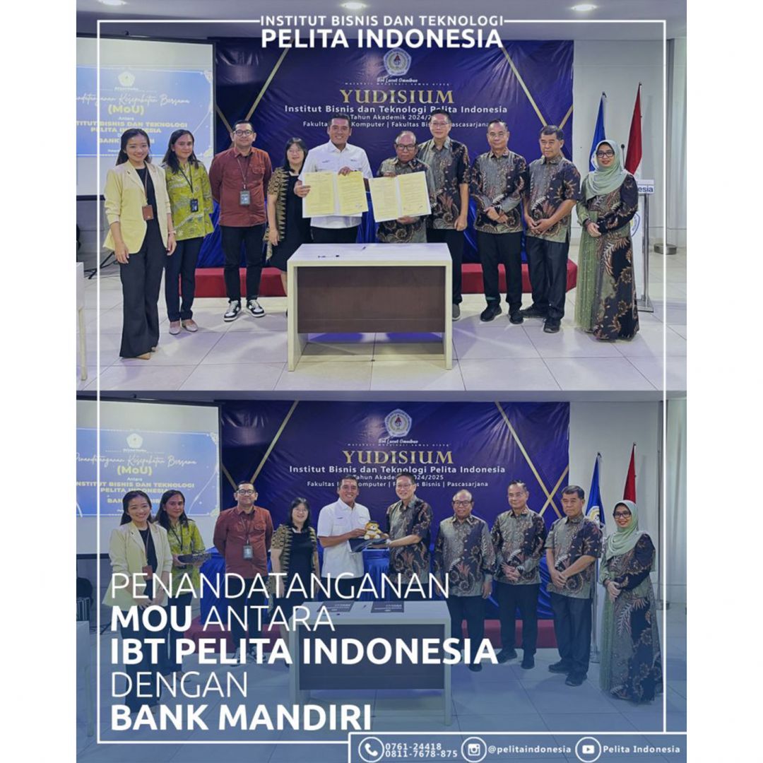 IBT Pelita Indonesia dan Bank Mandiri Tandatangani MoU