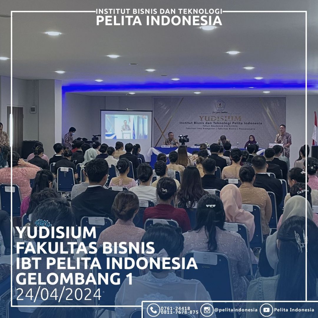 Gelar Yudisium, Fakultas Bisnis IBT Pelita Indonesia Kukuhkan Lulusannya