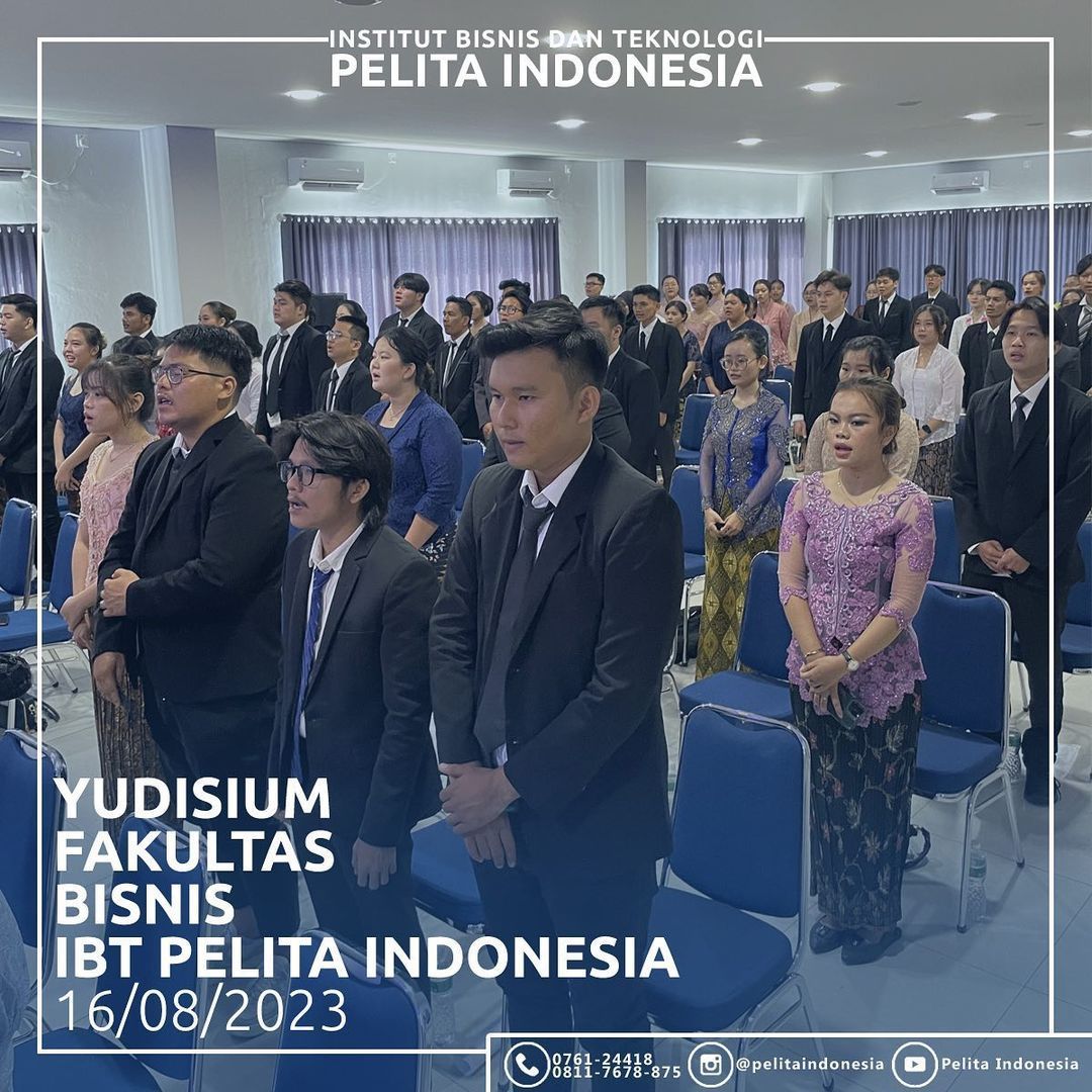 Pengukuhan Gelar Sarjana Kepada 100 Lulusan Fakultas Bisnis IBT Pelita Indonesia