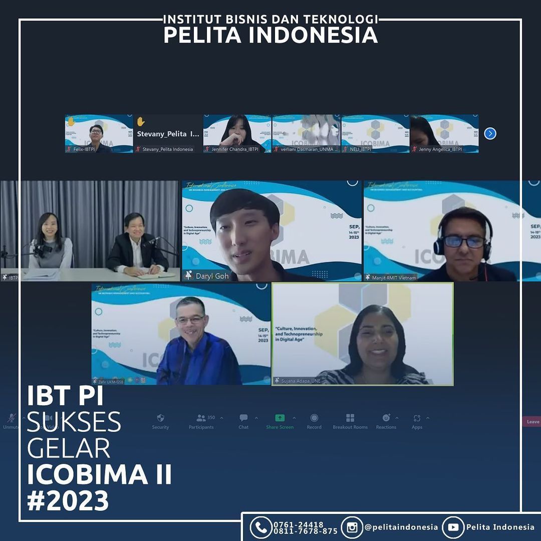 Fakultas Bisnis IBT Pelita Indonesia Kembali Sukses Gelar Seminar Internasional