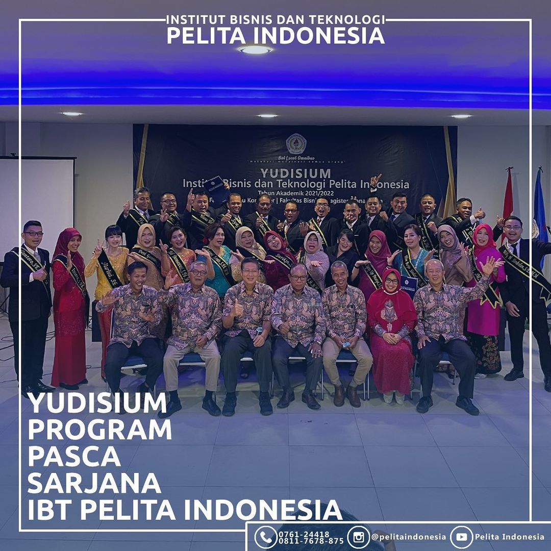 Helat Yudisium I Tahun 2022, Magister Manajemen IBT Pelita Indonesia Kukuhkan 31 Lulusan