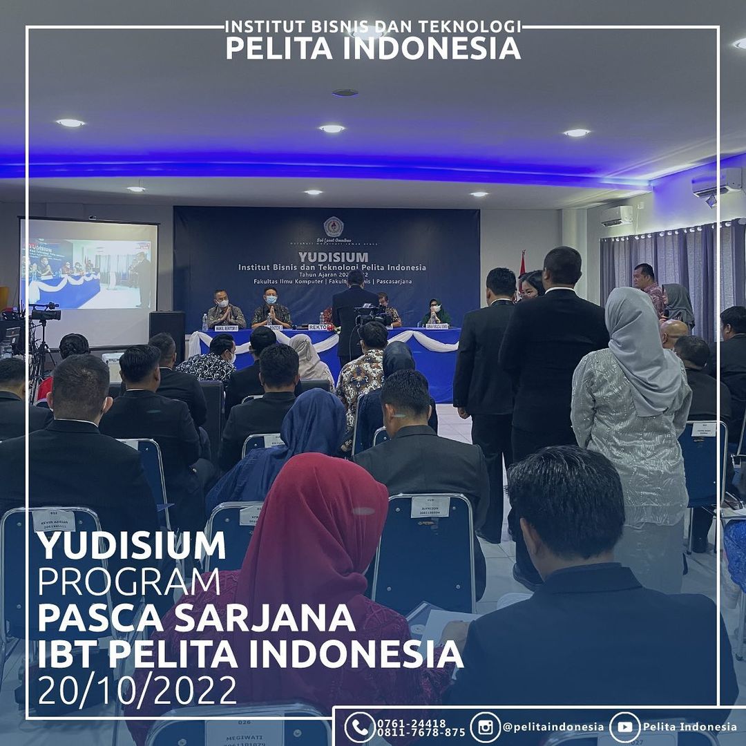Pascasarjana IBT Pelita Indonesia Gelar Yudisium Magister Manajemen